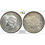 Portugal 1000 reis King Manuel II Peninsular War AU58 PCGS silver coin 1910