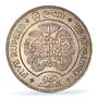 Sri Lanka Ceylon 5 rupees Buddhism 2500 Years Animals MS64 PCGS silver coin 1957