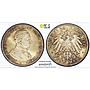 Germany Prussia 5 mark William Wilhelm II Thaler MS64 PCGS silver coin 1914
