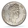 France 5 francs Louis Philippe Coinage Rouen Mint AU58 PCGS silver coin 1831