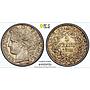 France 1 franc 3d Republic Coinage Ceres Head KM-822 MS62 PCGS silver coin 1888
