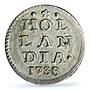Netherlands Holland 1 stuiver Bezemstuiver KM-91 MS64 PCGS silver coin 1738