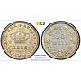 Portugal 50 reis King Luiz Luis I Coinage KM-506.1 MS62 PCGS silver coin 1889