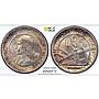 San Marino 5 lire Republic Coinage Liberty Head KM-9 MS64 PCGS silver coin 1937