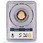 Costa Rica 50 colones Human Rights Conv. Fineness Left PR68 PCGS gold coin 1970