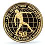 Costa Rica 50 colones Human Rights Conv. Fineness Left PR68 PCGS gold coin 1970