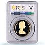 Turks and Caicos Islands 100 crowns Queen Victoria PR68 PCGS gold coin 1977
