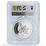 Azerbaijan 50 manat Karabakh War Mosque Fortress PR69 PCGS silver coin 2020