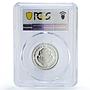 Costa Rica 300 colones Revolutionary Juan Santamaria PR69 PCGS silver coin 1981