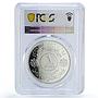 Iraq 1 dinar Iraqi Army 50th Anniversary KM-133 PR62 PCGS silver coin 1971