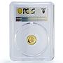 Mongolia 500 togrog Lunar Calendar Year of the Tiger PR66 PCGS gold coin 1998