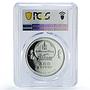 Mongolia 500 togrog Conservation Wildlife Swan Bird PR68 PCGS silver coin 2006