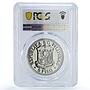 Philippines 5 piso Ferdinand Marcos The New Society PL68 PCGS nickel coin 1975