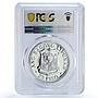Philippines 25 piso Emilio Aguinaldo The New Society PL69 PCGS silver coin 1975