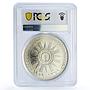 Iraq 500 fils Republic Anniversary General Kassem X#1 MS64 PCGS silver coin 1959