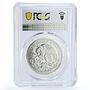 Mexico Puebla Battle General Zaragoza Horseman MS62 PCGS silver medal coin 1962
