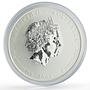Australia 8 dollars Lunar Calendar II Year of the Mouse 5 oz silver coin 2008