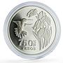 Colombia 750 pesos Conservation Hummingbird Fauna proof silver coin 1978