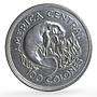 Costa Rica 100 colones Conservation Wildlife Manatee Fauna silver coin 1974