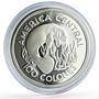 Costa Rica 100 colones Conservation Manatee Fauna proof silver coin 1974