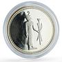Egypt 5 pounds Ancient Treasures Goddess Neith Statue proof silver coin 1994