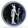 Egypt 5 pounds Ancient Treasures Goddess Neith Statue proof silver coin 1994