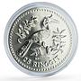 Malaysia 25 ringgit Conservation Wildlife Hornbill Bird Fauna silver coin 1976