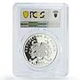Benin 1000 francs Nature Protection Lion Fauna PL65 PCGS silver coin 2016