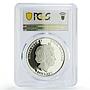 Cook Islands 5 dollars Meteorites Muonionalusta Space PR70 PCGS silver coin 2011