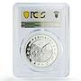 Eritrea 10 dollars Preserve Planet Earth Lion Camel PR69 PCGS silver coin 1995