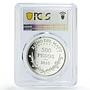 France Araucania Patagonia 500 pesos King Antoine II PR65 PCGS silver coin 2010