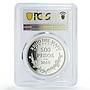 France Araucania Patagonia 500 pesos King Philippe I PR69 PCGS silver coin 2010