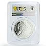 Gibraltar 1 crown Preserve Planet Sabretooth Tiger PR69 PCGS silver coin 1994