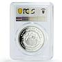 Liberia 10 dollars Preserve Planet Earth Stork Bird PR68 PCGS silver coin 1995