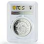 Liberia 10 dollars Preserve Planet Earth Parrot Bird PR68 PCGS silver coin 1996