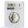 Mauritius 10 rupees Republic Independence Dodo Bird PR66 PCGS silver coin 1971