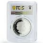 Tuvalu 1 dollar Mythical Creatures Unicorn Horse Castle PR68 PCGS Ag coin 2013