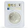 Tanzania 2000 shillings Olympics Discus Throw Piefort SP67 PCGS silver coin 1996