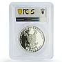 Cameroon 1000 francs Exotic Butterflies Fauna 3D PR69 PCGS silver coin 2011