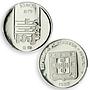 China Macau 50 avos 5 ho Portugal Coinage RESTRIKE PR69 PCGS silver coin 1985