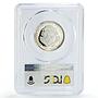 Costa Rica 5 colones Coronado New Carthage Founding PR68 PCGS silver coin 1970