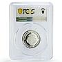 Costa Rica 300 colones Alajuela Founding Jose Ramirez PR69 PCGS silver coin 1981