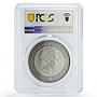 Ghana 5 cedis African Ounce Wildlife Pangolin Fauna MS70 PCGS silver coin 2019