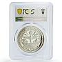 Marshall Is. 50 dollars Christmas Madonna Baby Jesus PR67 PCGS silver coin 1993