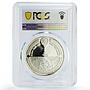 Kuwait 5 dinars Oil Shipment 50th Anniversary PR67 PCGS silver coin 1996