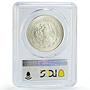 Mexico 1 onza Libertad Angel of Independence MS67 PCGS silver coin 1990
