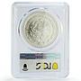 Mexico 1 onza Libertad Angel of Independence MS67 PCGS silver coin 1998
