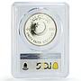Pakistan 100 rupees Muhammad Ali Jinnah Politics PR64 PCGS silver coin 1976