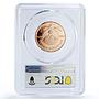 Kurdistan 10000 dinars Falcon Bird PATTERN TRIAL X#5 MS67 PCGS copper coin 2006