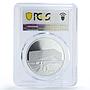 Georgia 20 lari Currency 20th Anniversary Bank House PR70 PCGS silver coin 2015